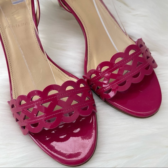 J. Crew Inez Patent Midheel Sandals 7.5 - Picture 2 of 14